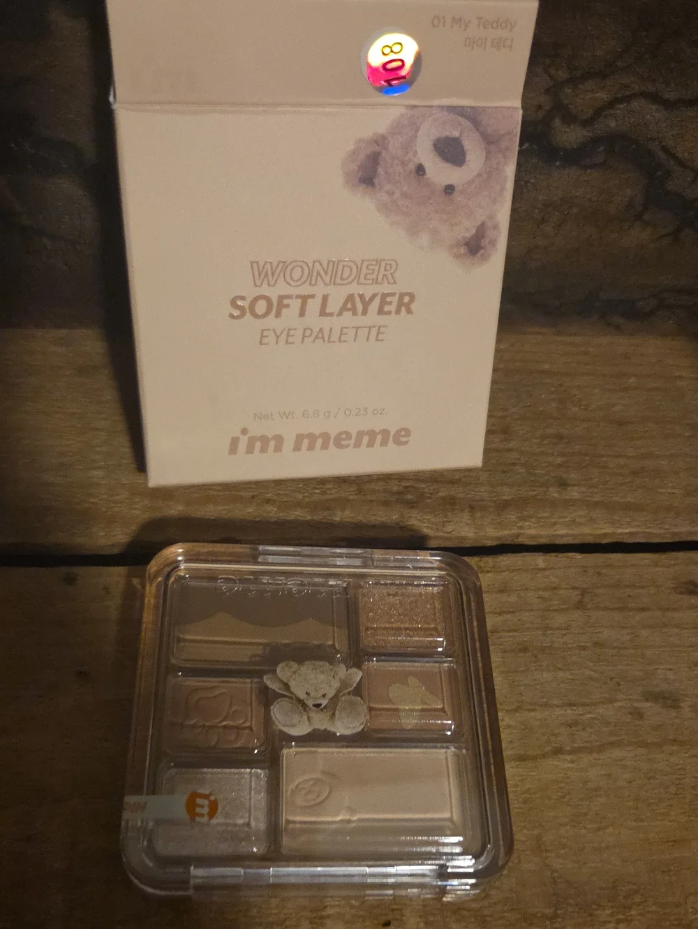 Wonder Im Meme Korean Soft Layer Eye Palette NIB IN 01 MY TEDDY